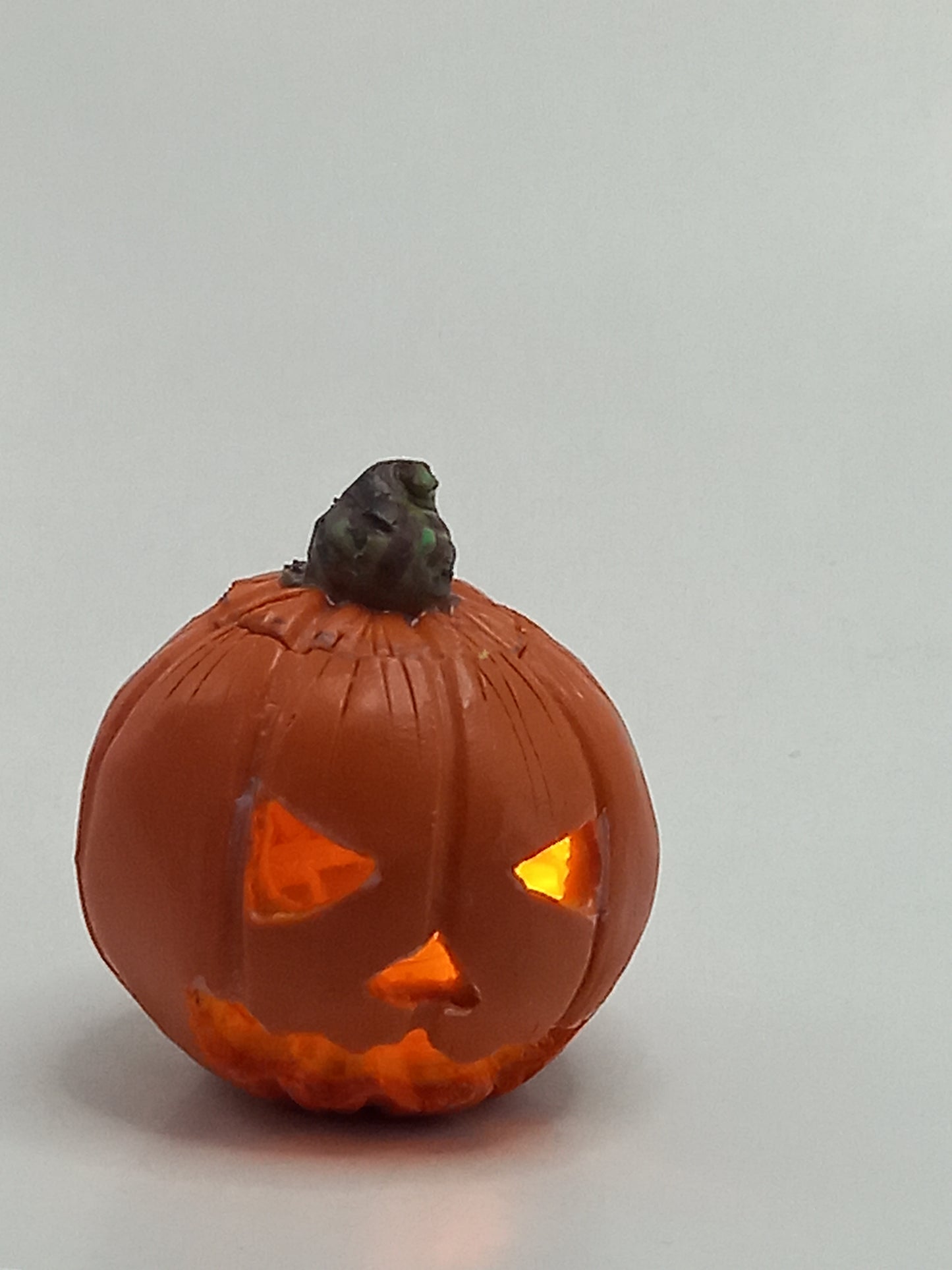 Seasonal polymer clay palm size Jack o'lanterns