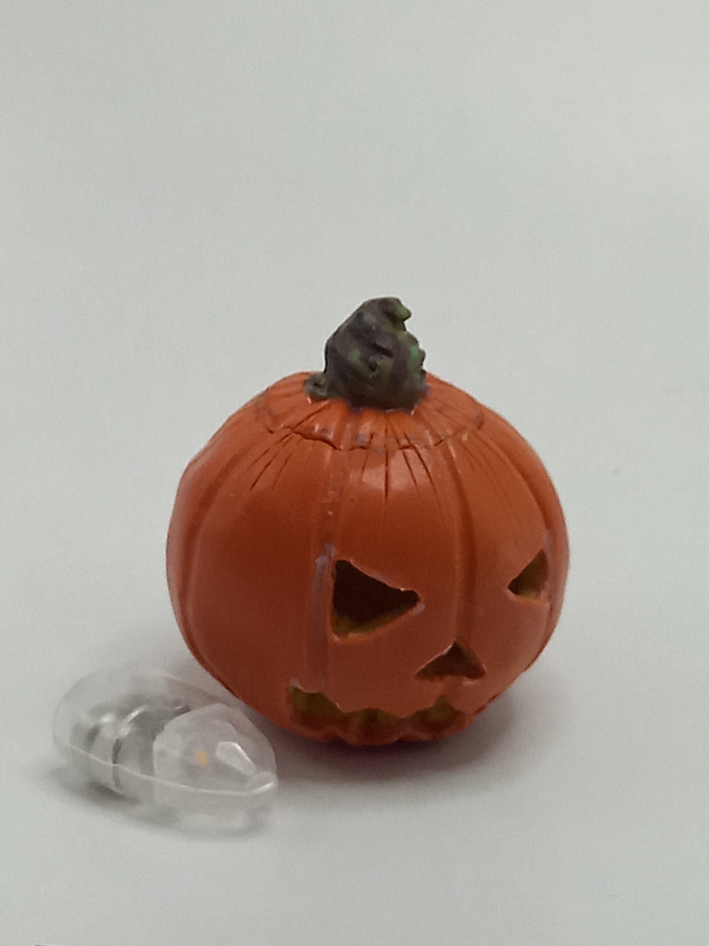 Seasonal polymer clay palm size Jack o'lanterns